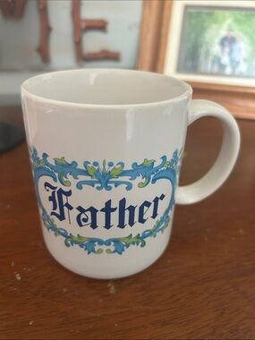 Father Ceramic Coffee Mug - Vintage Made in Japan